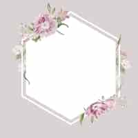 Free PSD floral frame design