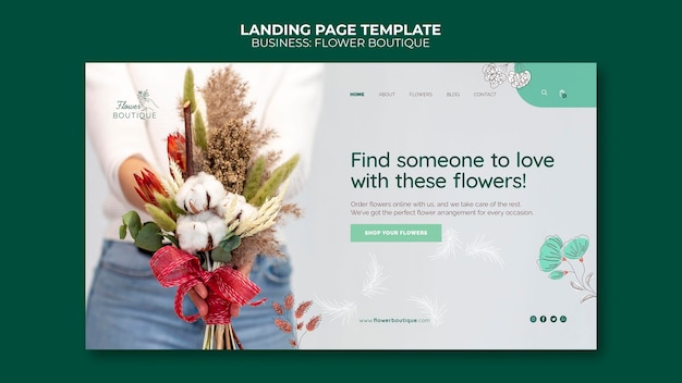 Flower boutique web template