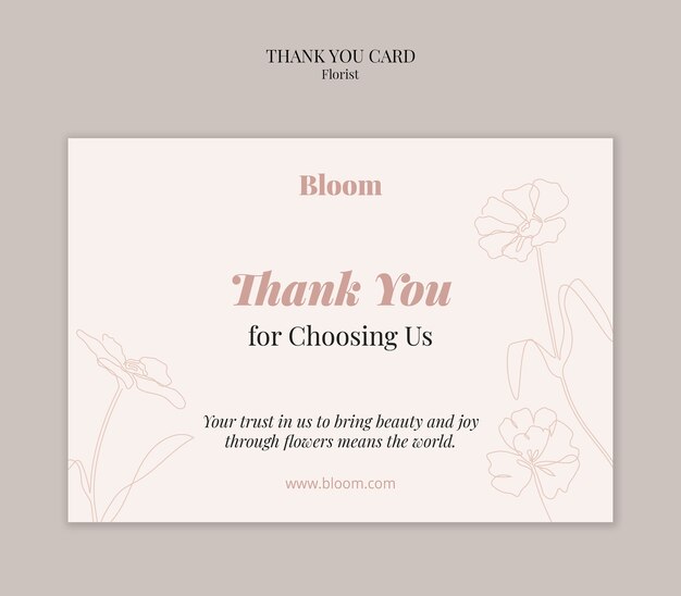 Flower shop business template