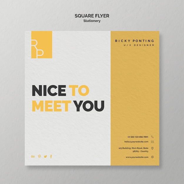 Flyer concept template