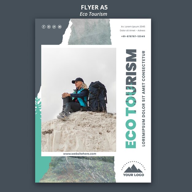 flyer eco tourism template