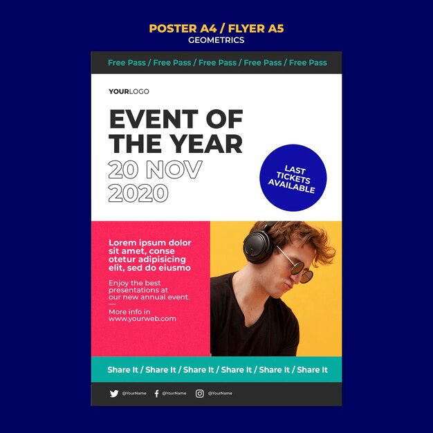 Flyer event of the year template