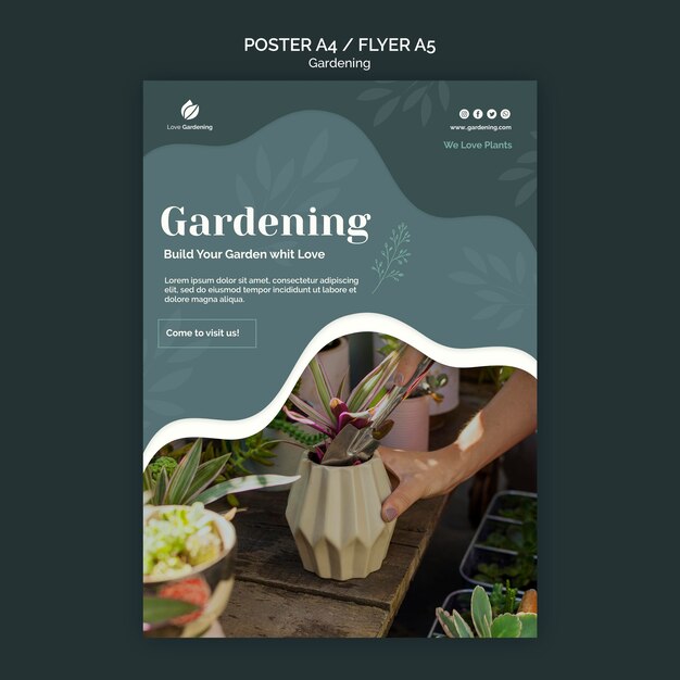 Flyer for gardening