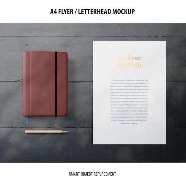 Flyer or Letterhead Mockup