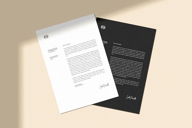 Flyer And Letterhead Mockup