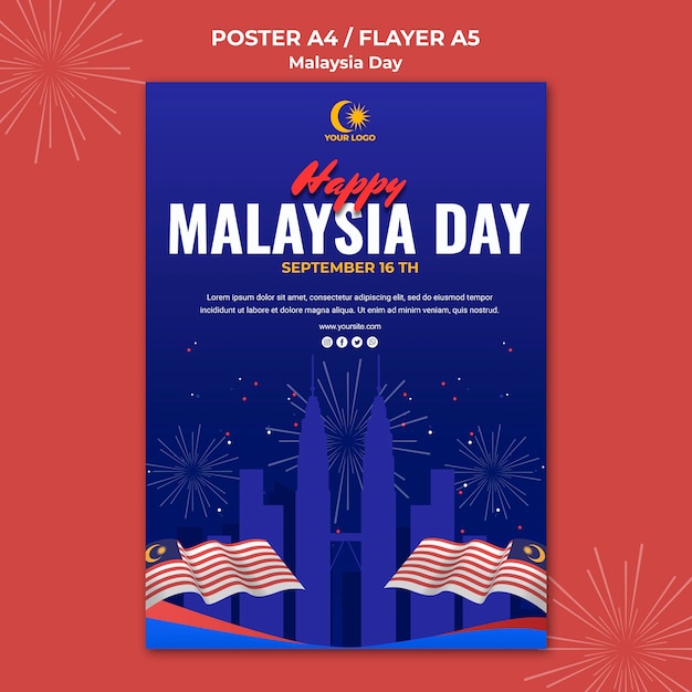 Flyer for malaysia day celebration