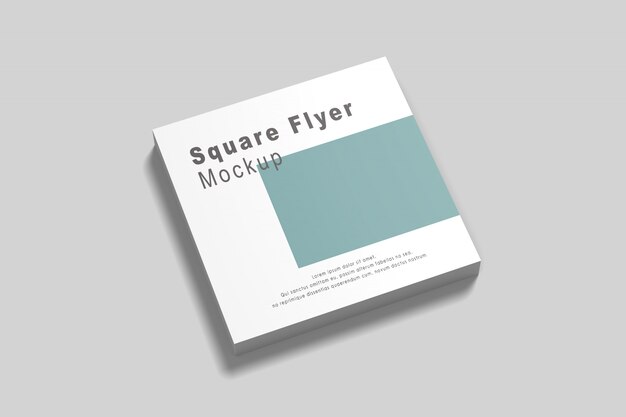 Download Free Psd Business Flyer Mock Up On Yellow Background PSD Mockup Templates