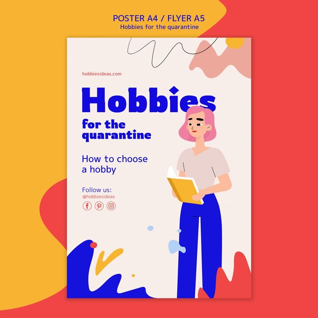 Free Psd Flyer Template For Hobbies During Quarantine