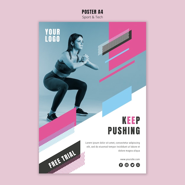 flyer template for sport and fitness