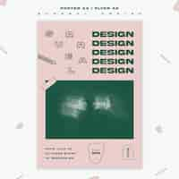 Free PSD flyer template surreal design