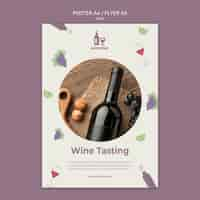 Free PSD flyer for wine tasting