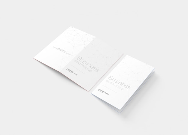 Download Premium Psd Folded Business Card Mockup