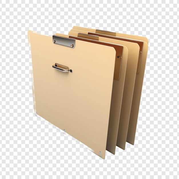 Folder isolated on transparent background