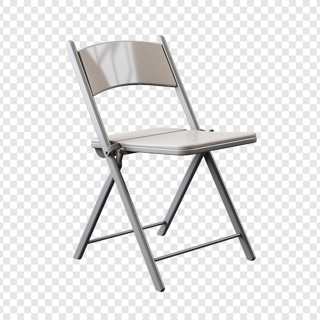 Бесплатный PSD Складной стул, изолированный на прозрачном фоне