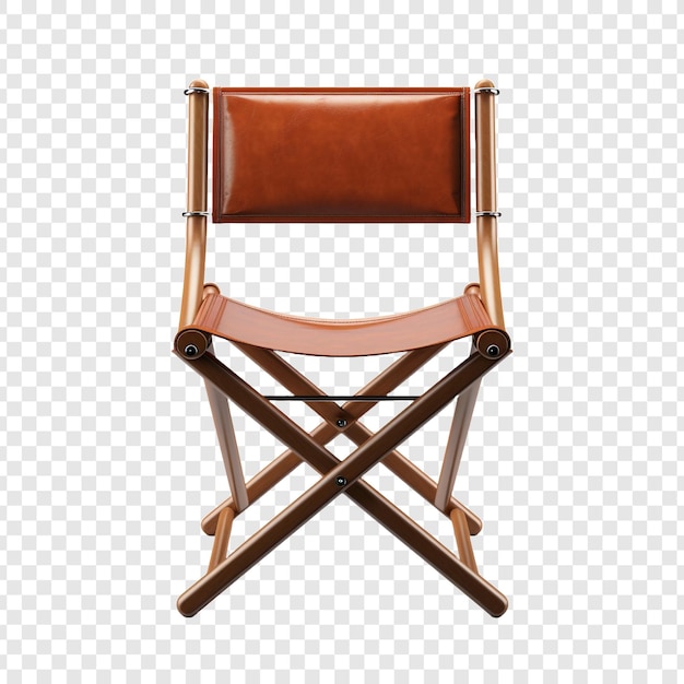 Free PSD folding chair isolated on transparent background