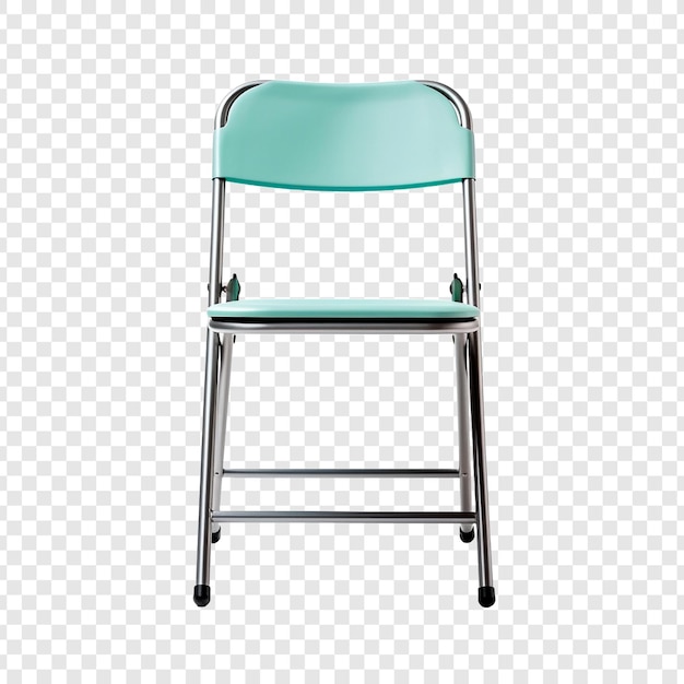 Free PSD folding chair isolated on transparent background