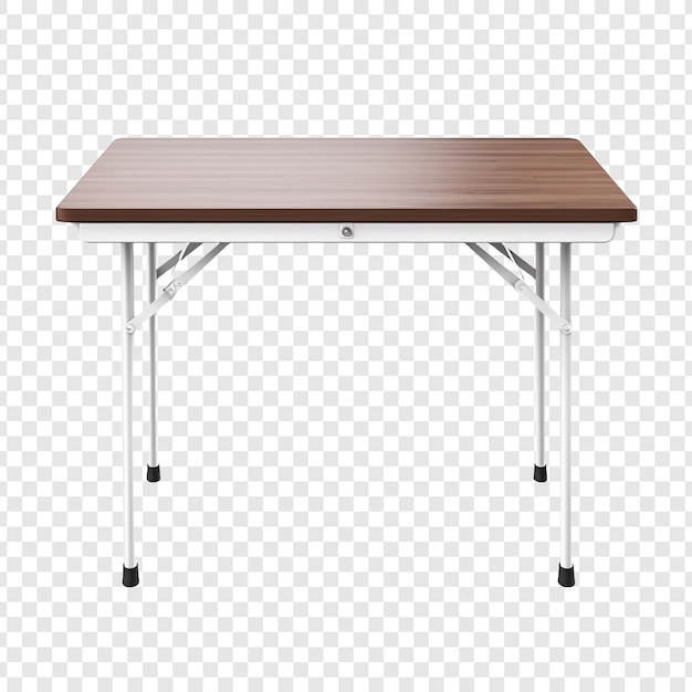 Free PSD folding table isolated on transparent background