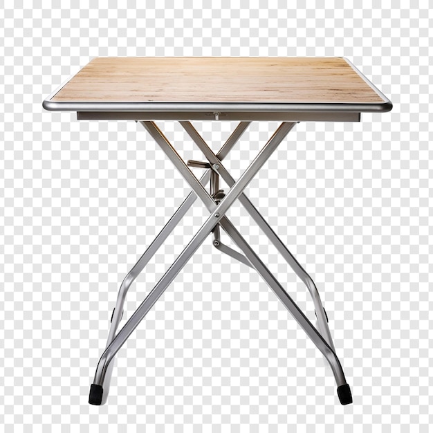 Free PSD folding table isolated on transparent background