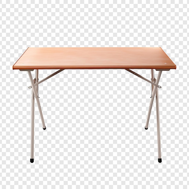 Free PSD folding table isolated on transparent background