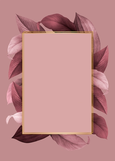 Foliage Decorated Frame – Free PSD Templates [Download for Free]