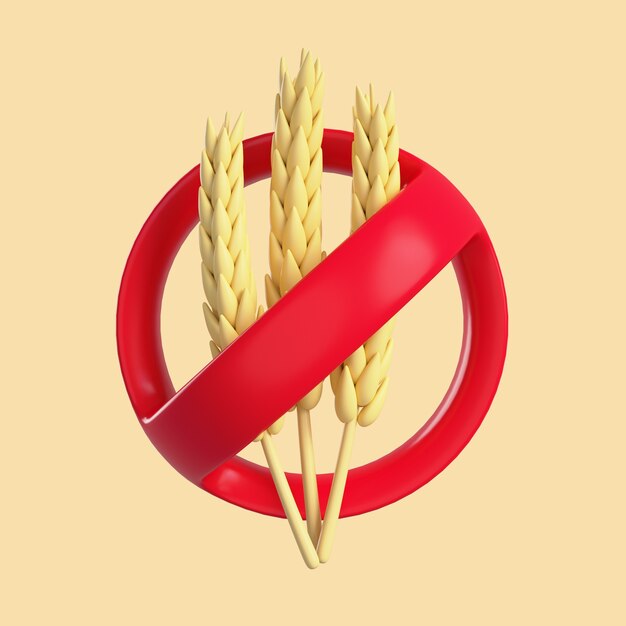 Food allergens icon illustration
