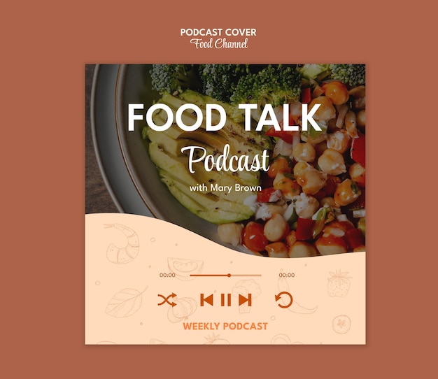 PSD gratuito copertina del podcast del canale alimentare