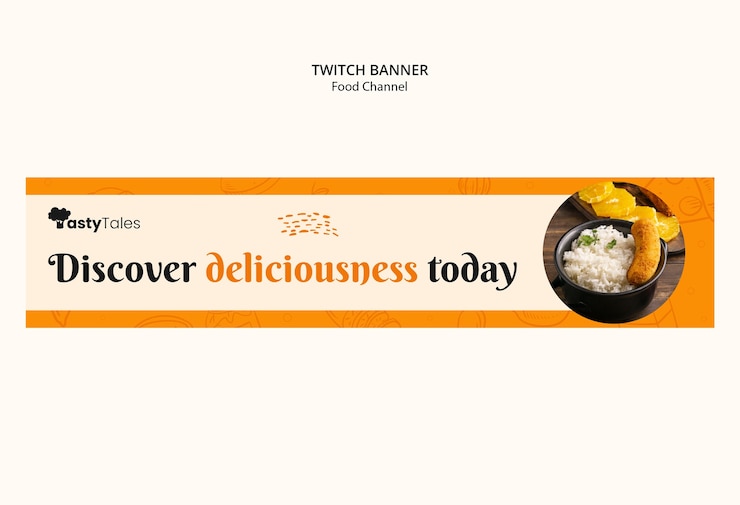 Free PSD food channel  template design