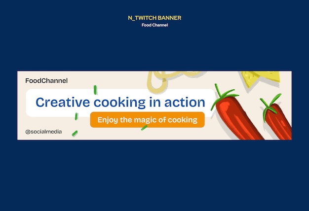 Food channel twitch banner