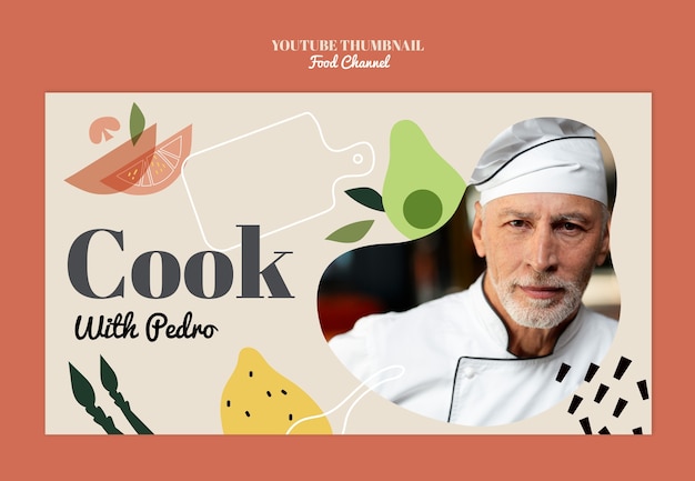 無料PSD フードチャンネルのyoutubeのサムネイル