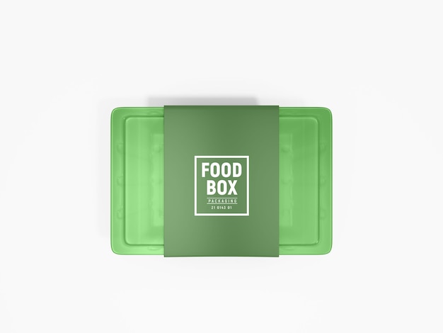 Food container packaging mockup – Free PSD Template
