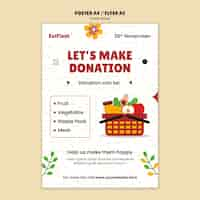 Free PSD food drive template design