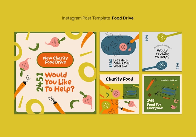 Food drive template design