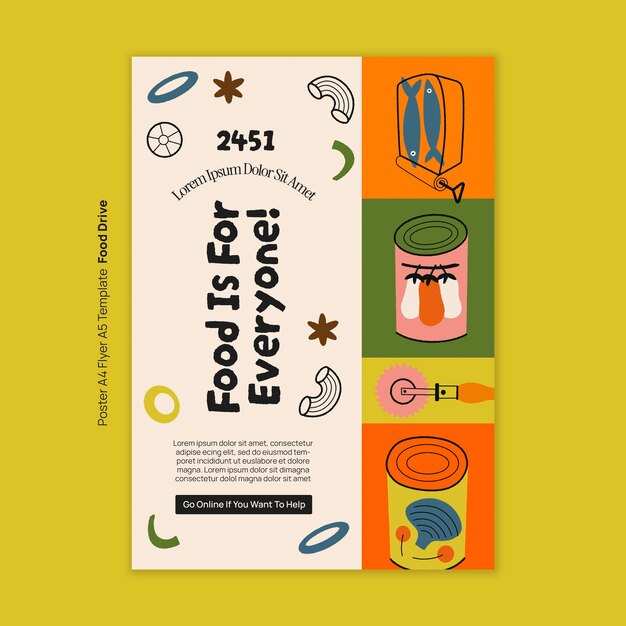 food drive template design