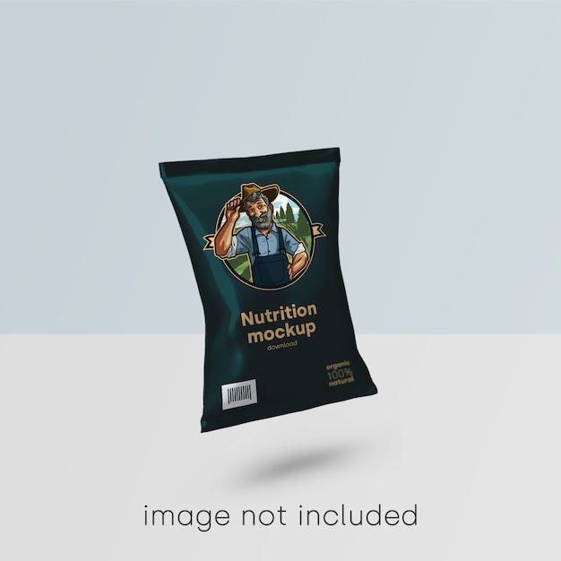 Food packaging mockup