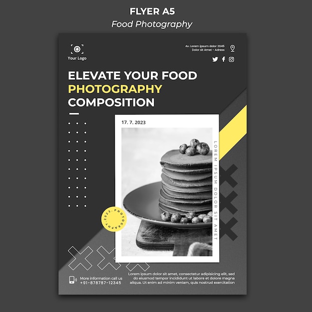 Food Photography Template Poster – Free PSD Download