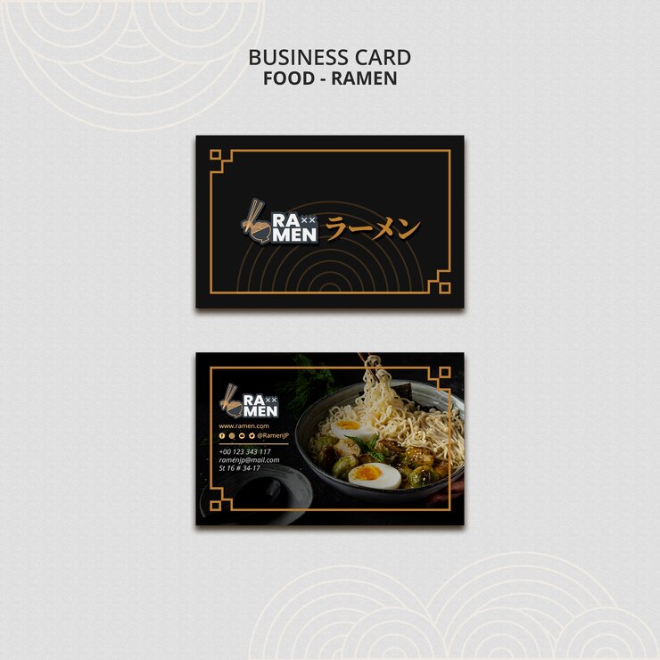 無料PSD 食品ラーメン テンプレート デザイン
