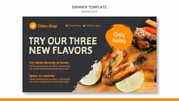 Free PSD food restaurant banner template