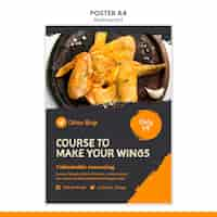 Free PSD food restaurant poster template