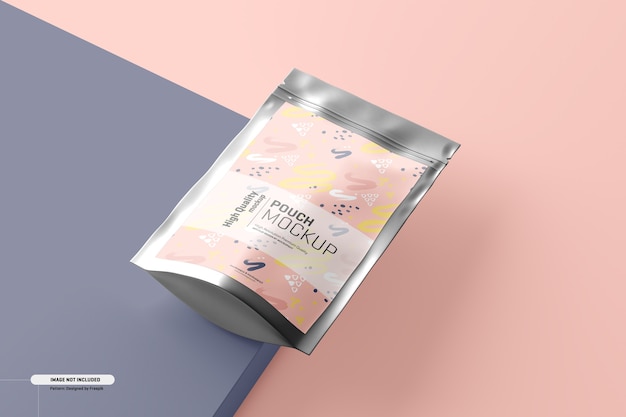 Food Supplement Pouch Packaging Mockup – Free PSD Download