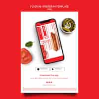 무료 PSD 음식 템플릿 포스터 및 전단지 디자인 템플릿