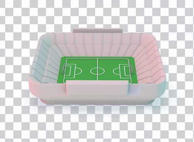 Free PSD football field side view