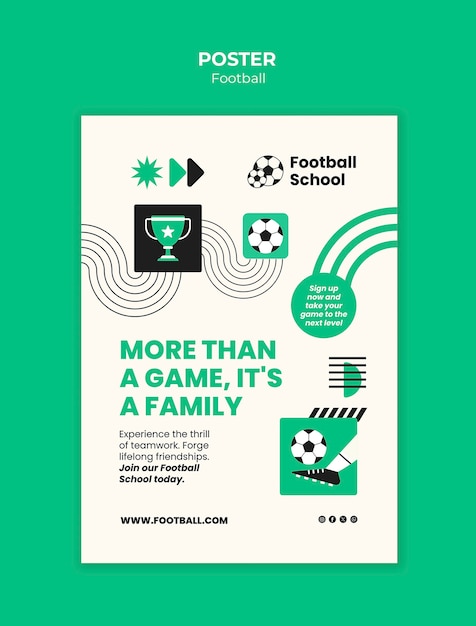 Football game event template