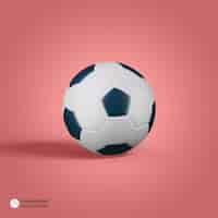 Free PSD football icon isolated 3d render illustration