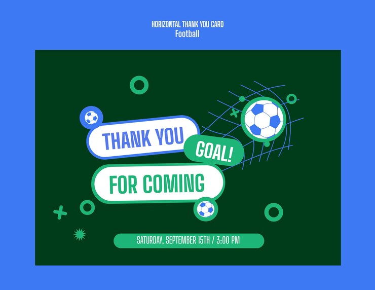 मुफ़्त PSD football template design