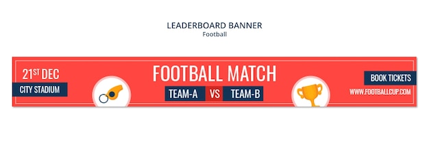 サッカーのテンプレートデザイン