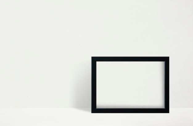 Free PSD frame against wall