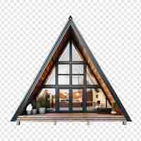 Free PSD a frame house isolated on transparent background