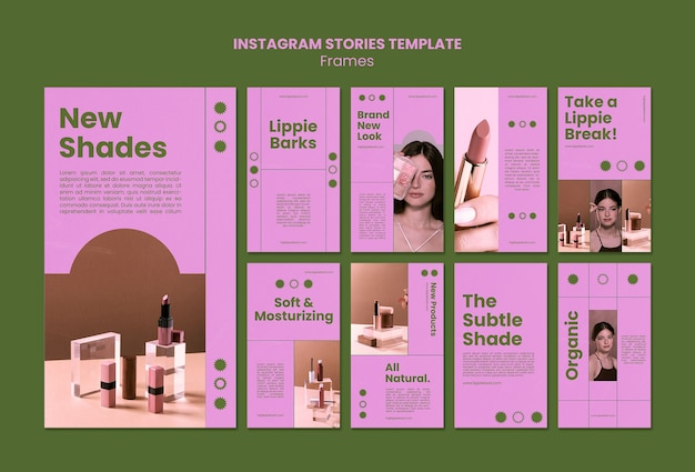 Frames instagram stories template design