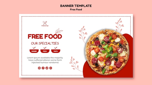 Free PSD free food banner