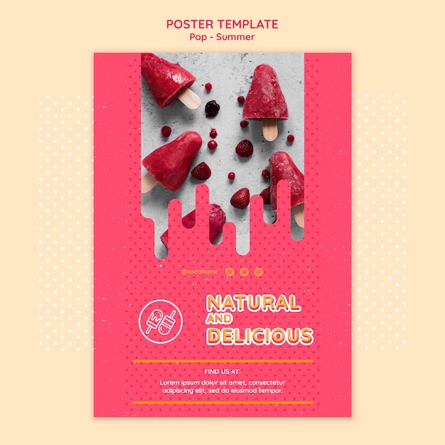 Free theme poster design template